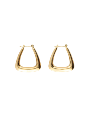 My Jewellery BOLD SMALL TRIANGLE EARRINGS - GOLD