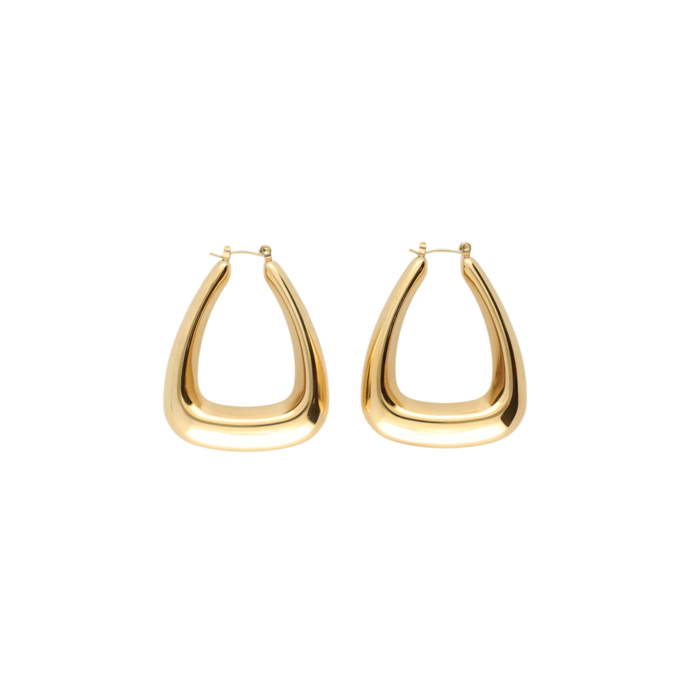 My Jewellery BOLD LARGE TRIANGLE EARRINGS - GOLD