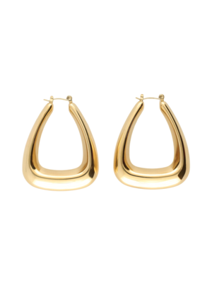 My Jewellery BOLD LARGE TRIANGLE EARRINGS - GOLD
