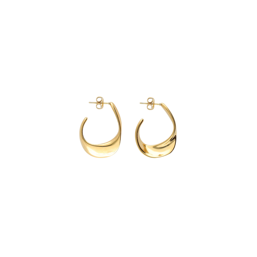 My Jewellery BOLD OVAL OPEN EARRINGS - GOLD