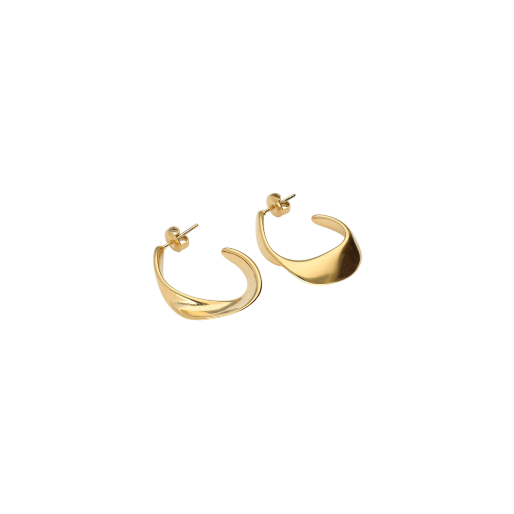 My Jewellery BOLD OVAL OPEN EARRINGS - GOLD