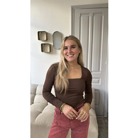 BEL TOP - BROWN