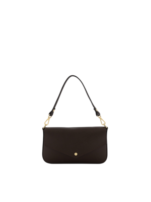 LOTZ & LOT BRANDY CLASSIC GRAIN BAG - DARK BROWN