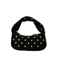 LOTTIE SUEDE BAG - BLACK
