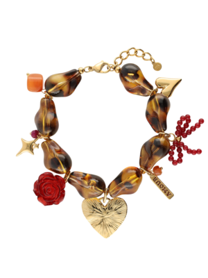 My Jewellery BEAD CHARM BRACELET - LEOPARD PRINT
