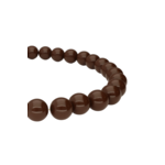 STATEMENT ROUND BEAD NECKLACE - BROWN My Jewellery STATEMENT ROUND BEAD NECKLACE - BROWN