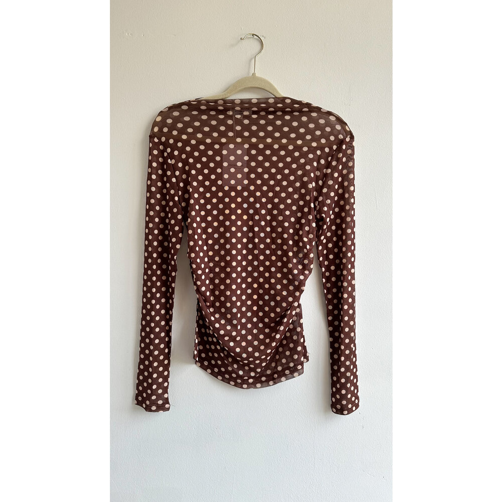 LOTZ & LOT LARO TOP - DARK BROWN