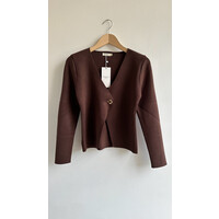 VIVIAN CARDIGAN - BROWN