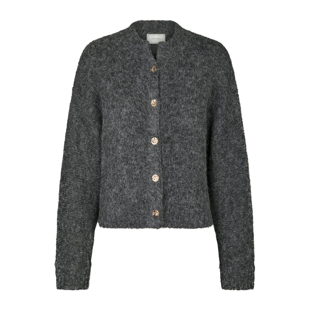 Neo Noir TAURA FLUFFY KNIT - ANTRACIT