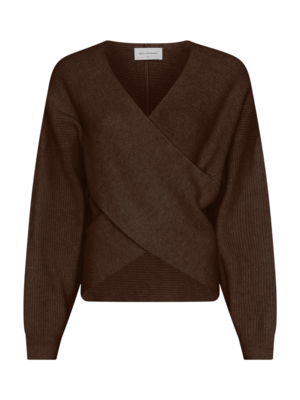 ZINELLE HOPE WRAP PULLOVER - SLATE BLACK MEL