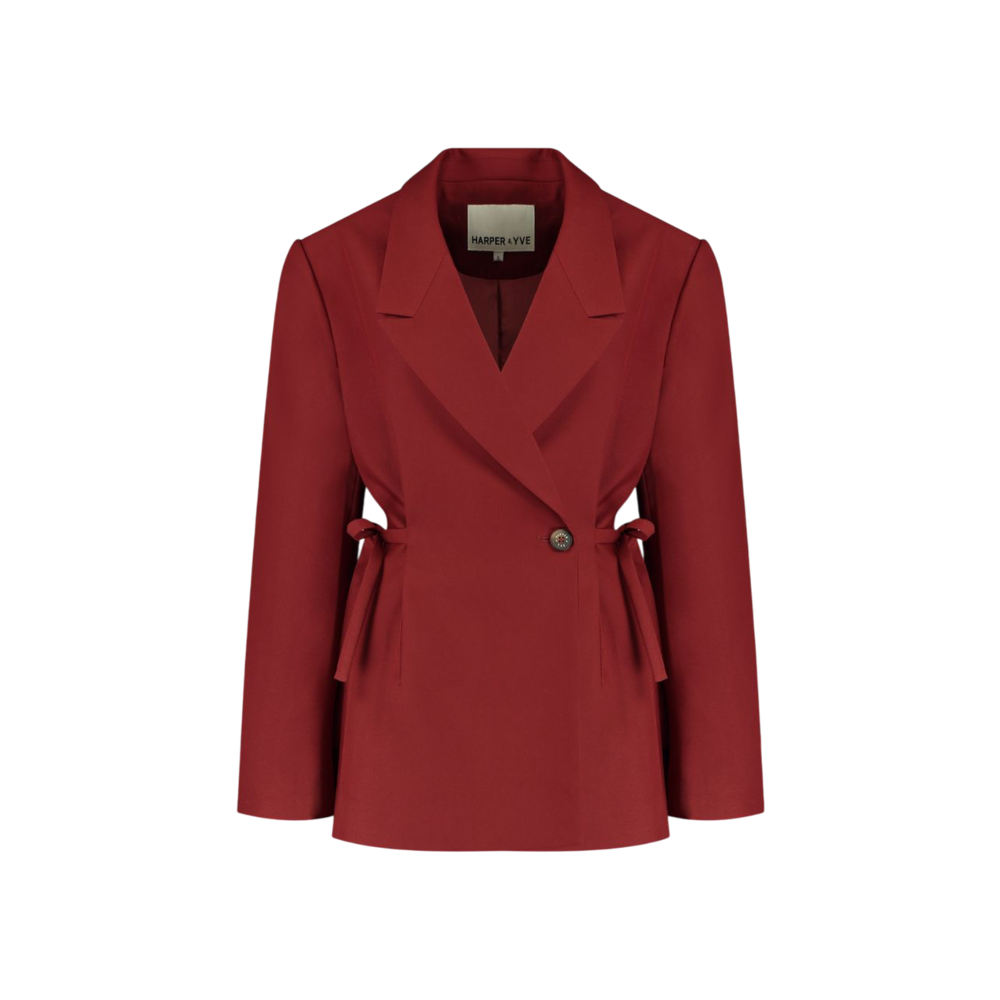 Harper & Yve ANINA BLAZER - WINE BERRY