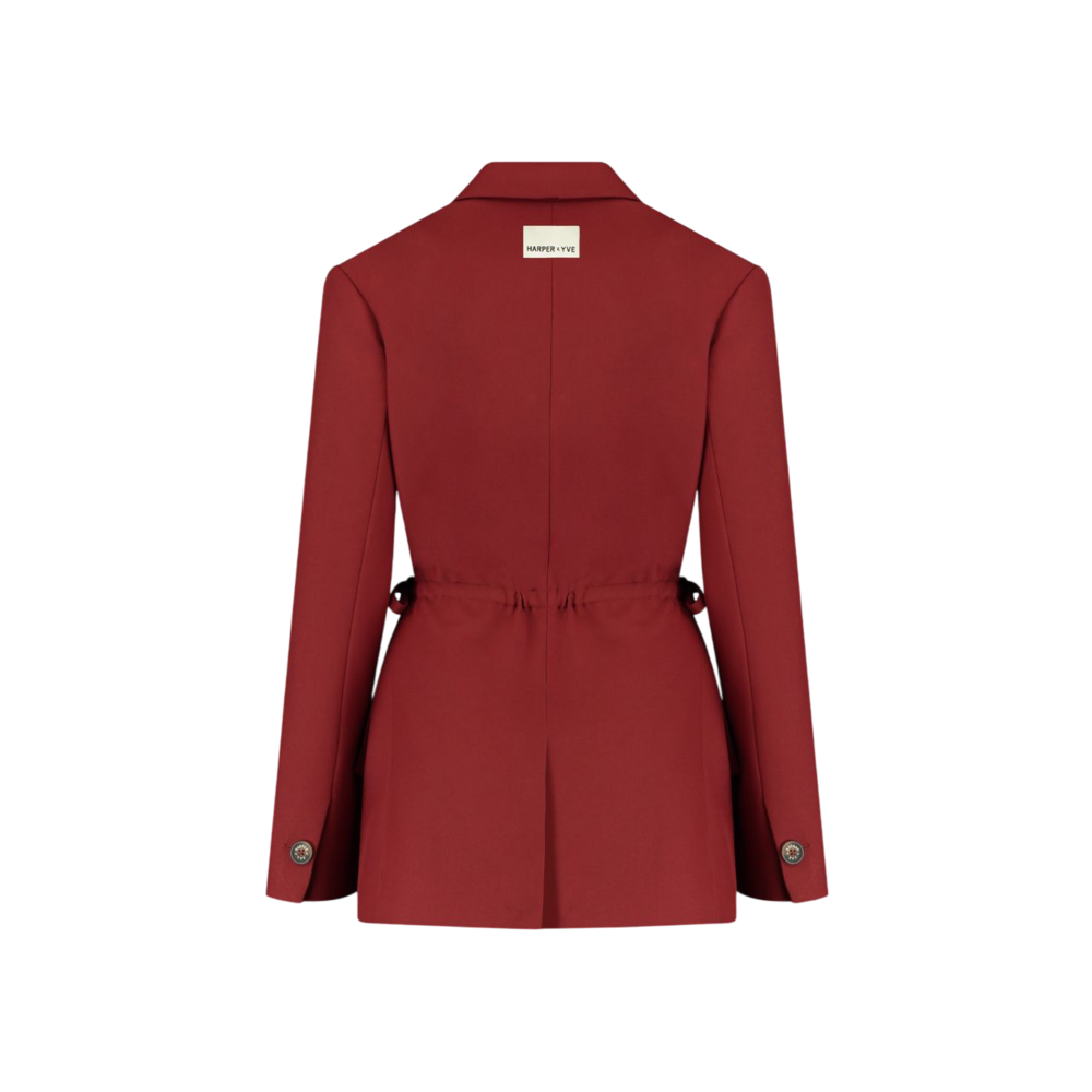 Harper & Yve ANINA BLAZER - WINE BERRY