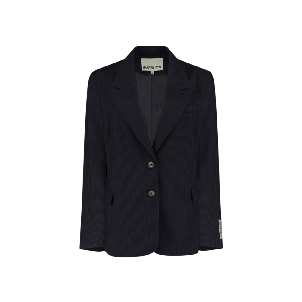 Harper & Yve ANNA BLAZER - STRIPE BLACK VINTAGE