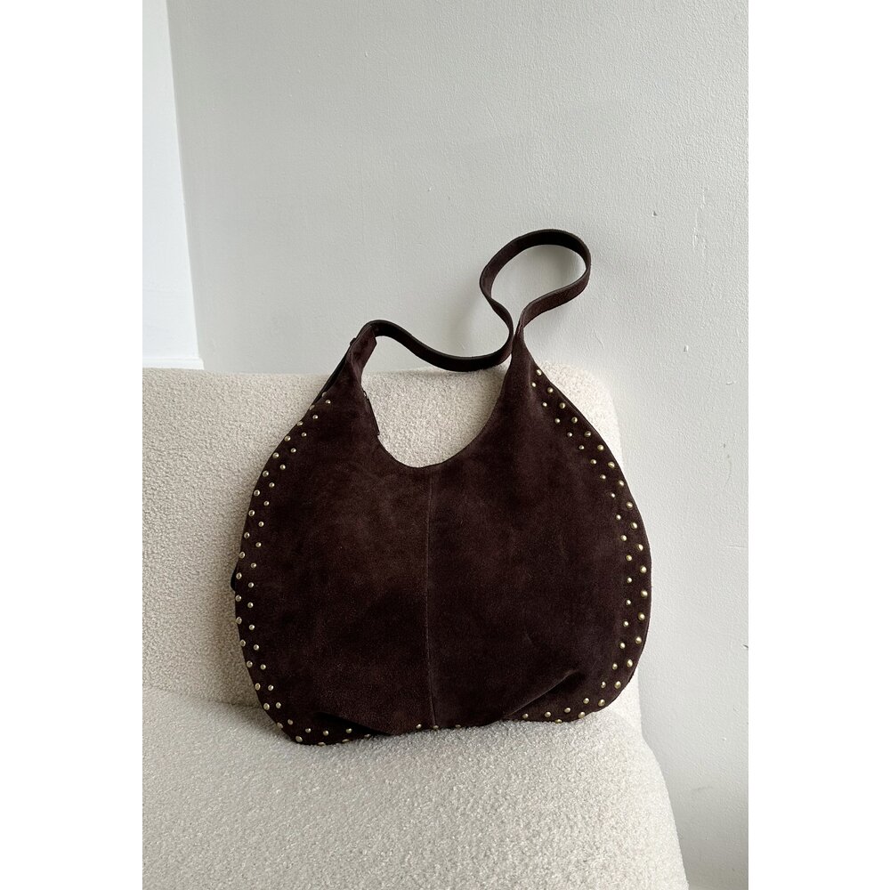 MARIT STUDS SHOPPER - DARK BROWN DSTRCT MARIT STUDS SHOPPER - DARK BROWN