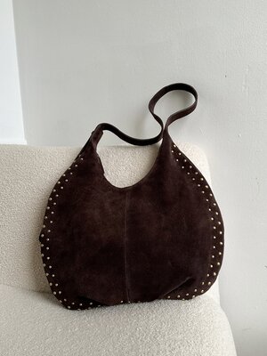 DSTRCT MARIT STUDS SHOPPER - DARK BROWN