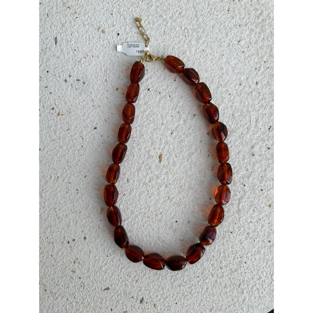 BO NECKLACE - LIGHT BROWN By Jam BO NECKLACE - LIGHT BROWN