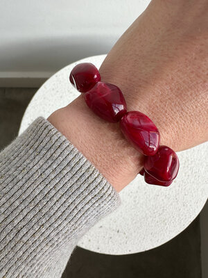 By Jam BO BRACELET - DARK RED