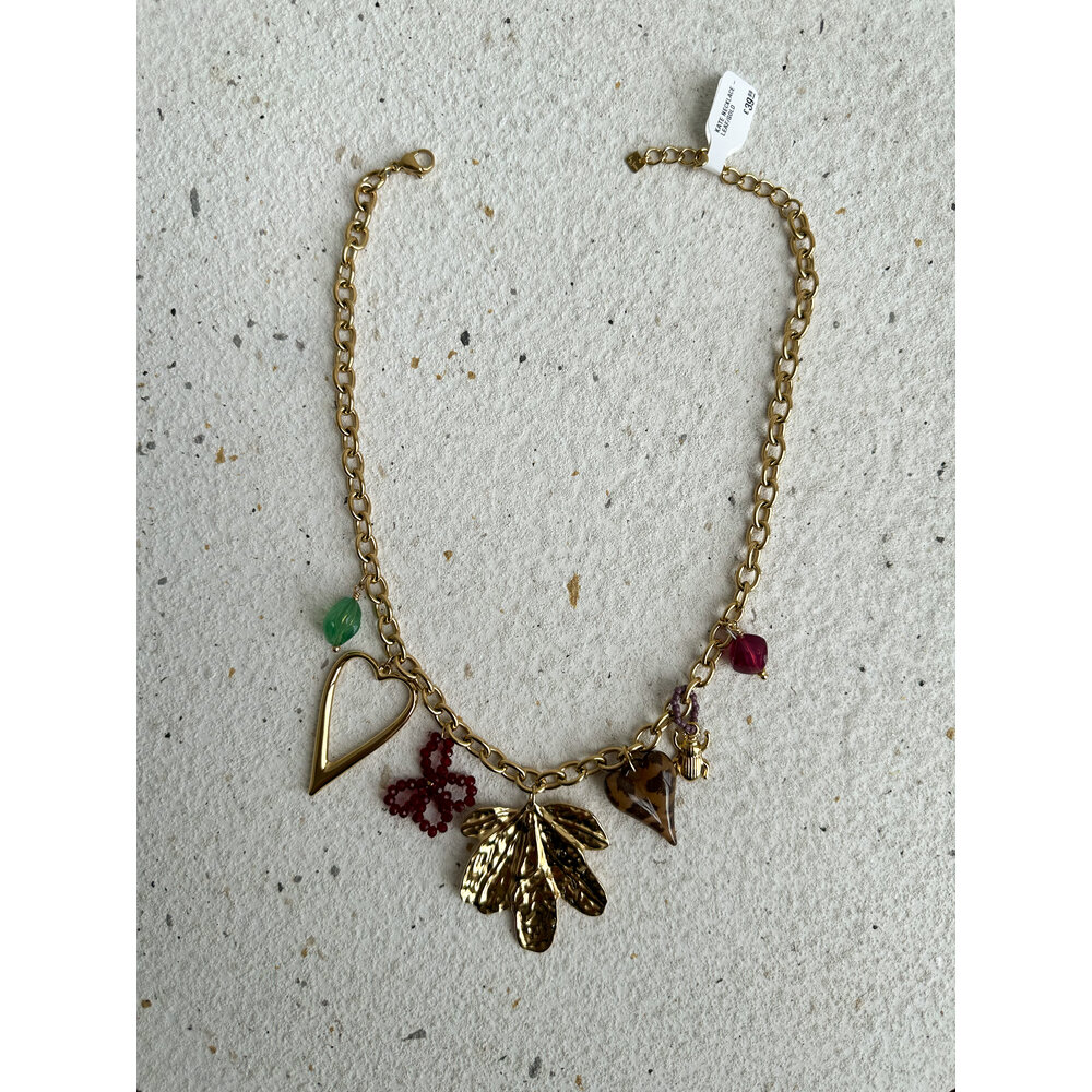 By Jam KATE NECKLACE - LEAF/GOLD
