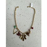 By Jam KATE NECKLACE - LEAF/GOLD