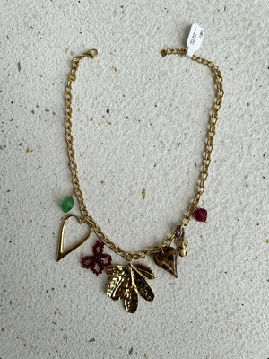 By Jam KATE NECKLACE - LEAF/GOLD