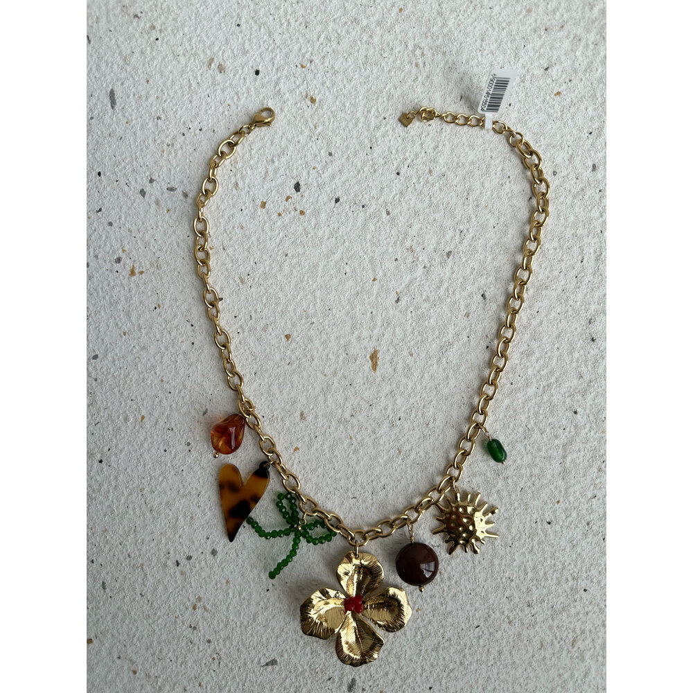 By Jam KATE NECKLACE - FLOWER/GOLD