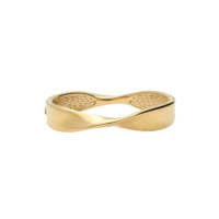CHUNKY TWISTED BANGLE - GOLD