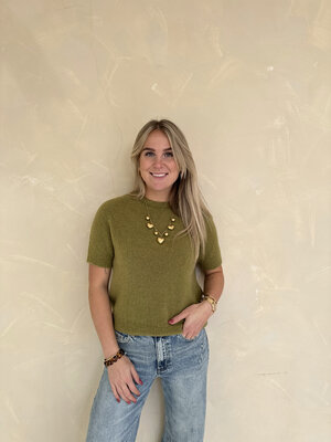 LOTZ & LOT NORRI TOP - OLIVE