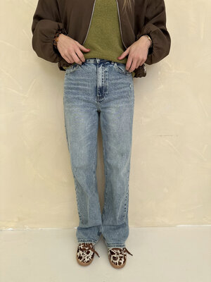 LOTZ & LOT PUCK WIDE LEG JEANS - BLUE
