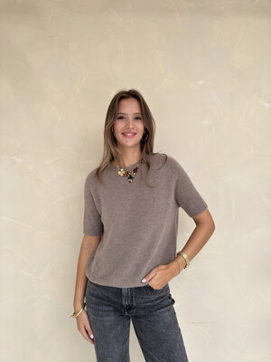 LOTZ & LOT NORRI TOP - TAUPE