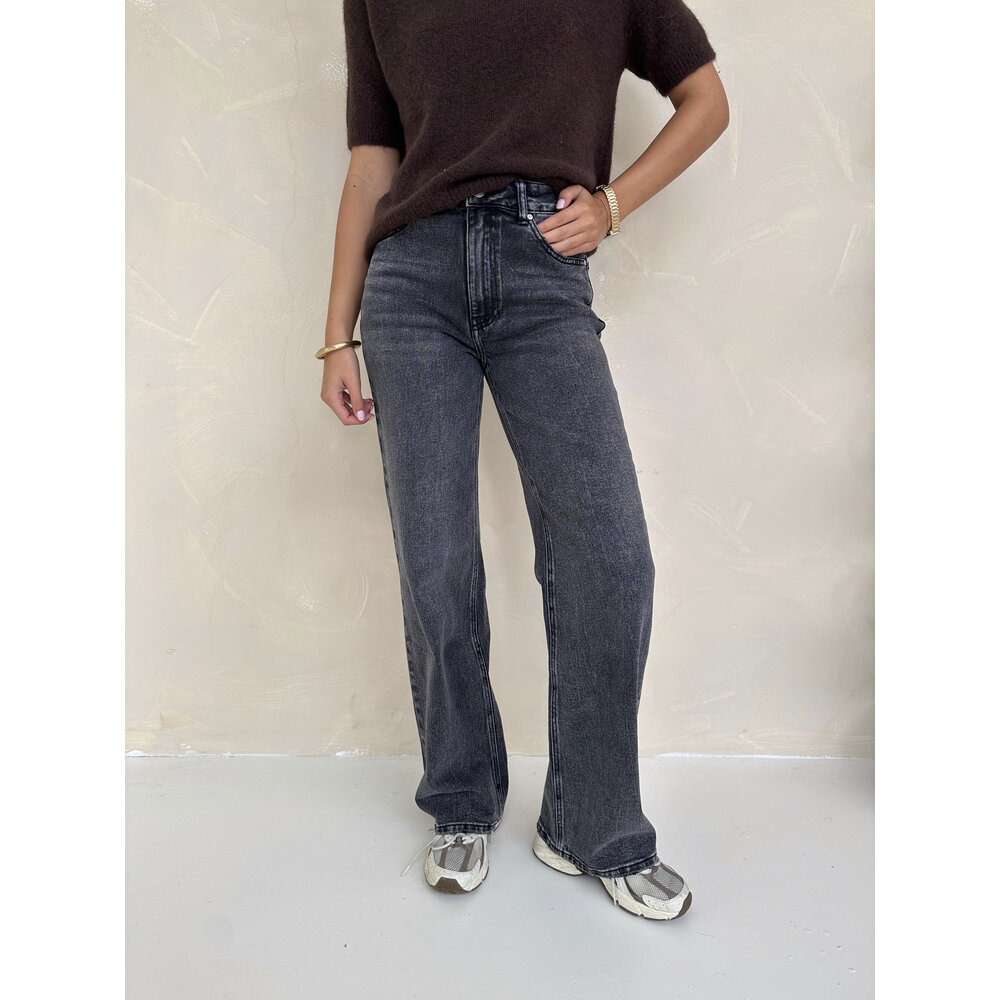 LOTZ & LOT PUCK WIDE LEG JEANS - GREY