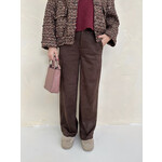 MOOS SUEDE PANTS - BROWN LOTZ & LOT MOOS SUEDE PANTS - BROWN