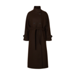 Selected Femme MADELINE MANTECO COAT - DARK BROWN