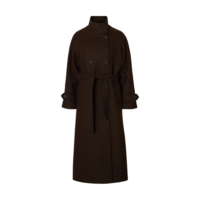 MADELINE MANTECO COAT - DARK BROWN