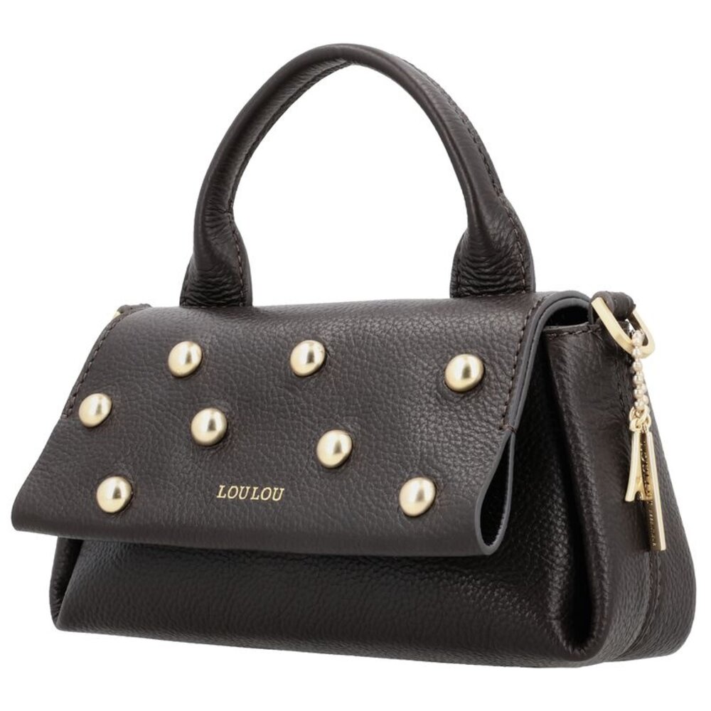 Loulou MAE STUDS BAG - CHOCOLATE TORTE
