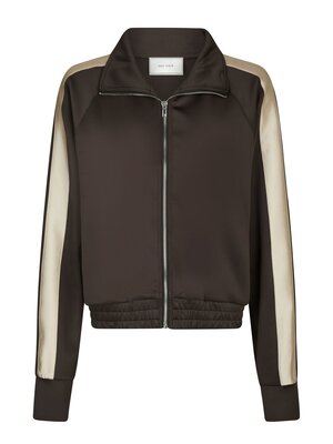 Neo Noir VERA TRACK SUIT BLOUSE - DARK BROWN