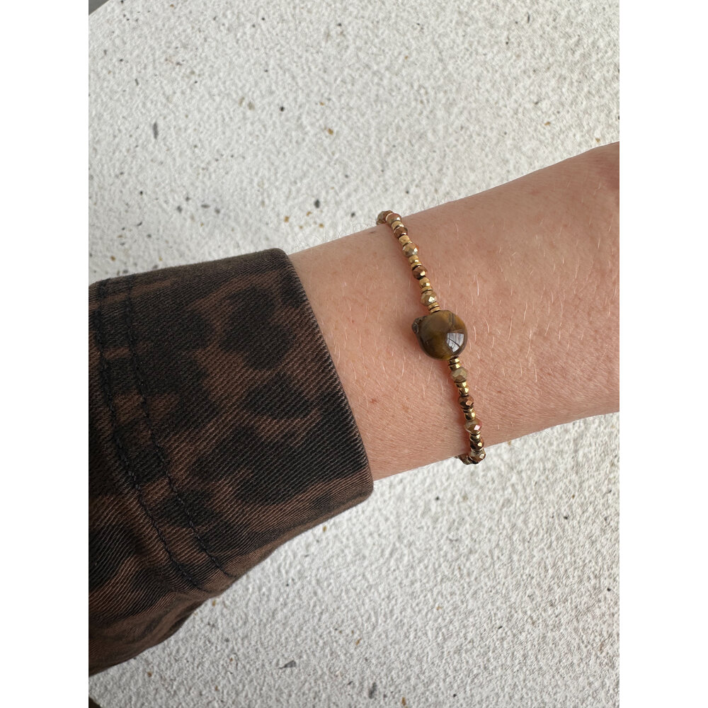 EDA BRACELET - BROWN/GOLD Day & Eve EDA BRACELET - BROWN/GOLD
