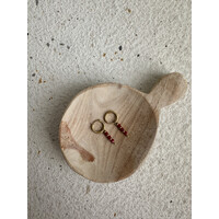 VIVA EARRINGS - GOLD/BORDEAUX