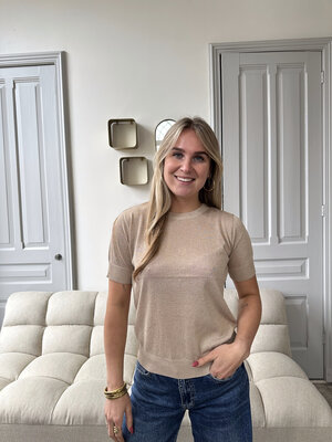 LOTZ & LOT CLARE GLITTER TOP - GOLD