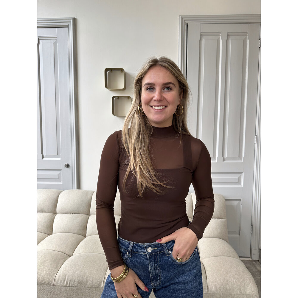 LOZA MESH BODY - BROWN LOTZ & LOT LOZA MESH BODY - BROWN