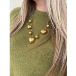 My Jewellery BOLD HEARTS LINK NECKLACE - GOLD
