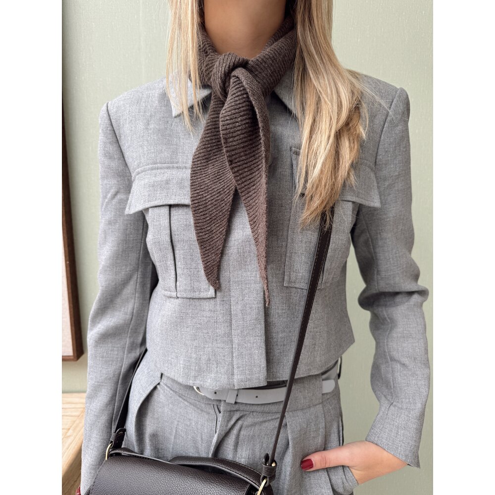 LOWEE SCARF - BROWN LOWEE SCARF - BROWN