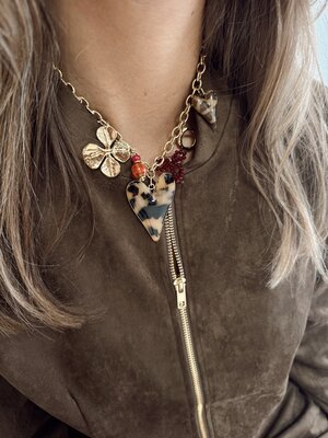 By Jam KATE NECKLACE - PANTER HEART/GOLD