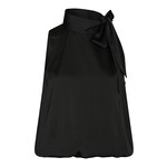 VEDA DRAPY SATIN TOP - BLACK Neo Noir VEDA DRAPY SATIN TOP - BLACK