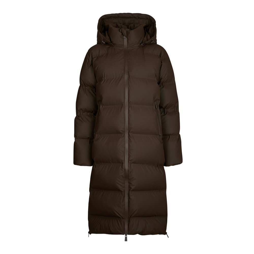 VIVIANA PUFFER JACKET - DARK BROWN Neo Noir VIVIANA PUFFER JACKET - DARK BROWN