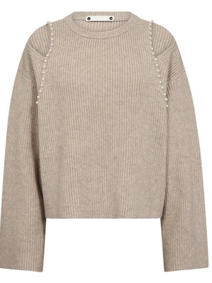 co'couture ROW PEARL KNIT - BEIGE