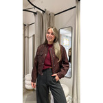 LOTZ & LOT FLOW BOMBER JACKET - BORDEAUX