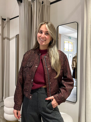LOTZ & LOT FLOW BOMBER JACKET - BORDEAUX
