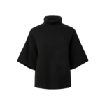 YAS EMILA 2/4 WOOL KNIT PULLOVER - BLACK