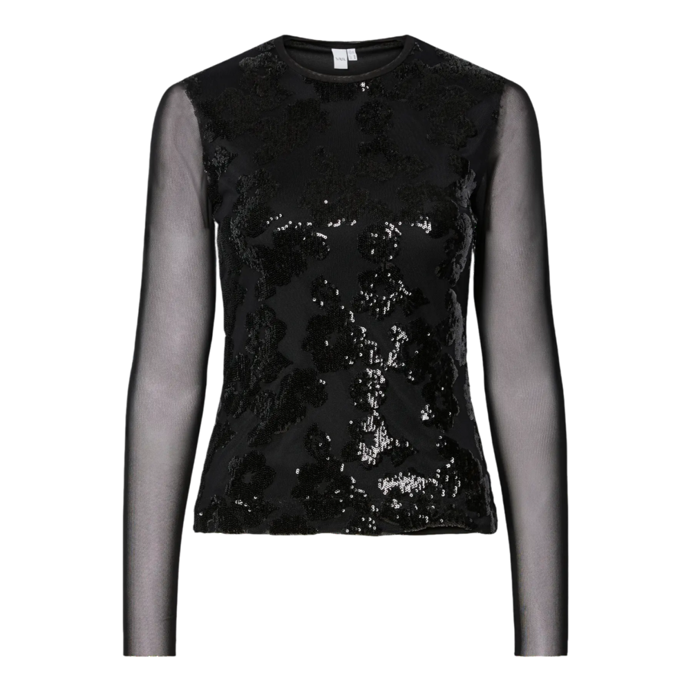 YAS VITINA  TOP - BLACK