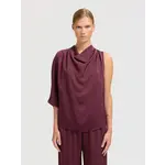 Selected Femme LAURINA ONE SHOULDER COWL TOP - FIG